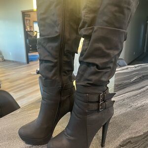 Black High Heel Boots